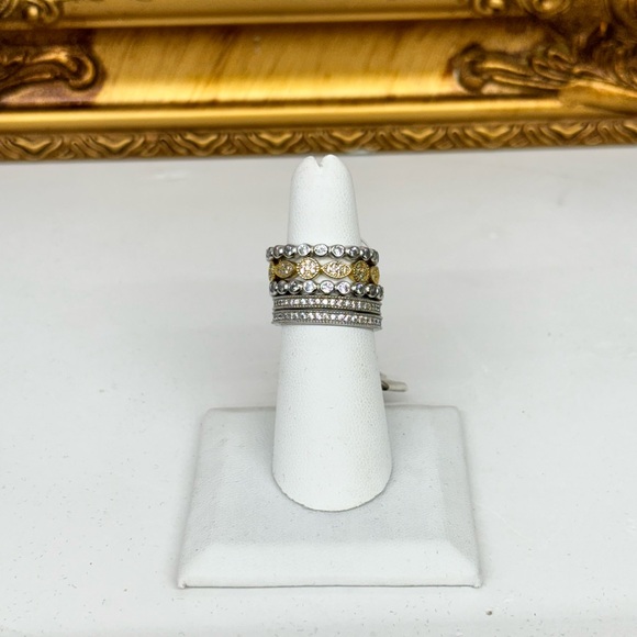 Lía 5-Tier Stacked Sterling Silver Ring - Picture 2 of 6